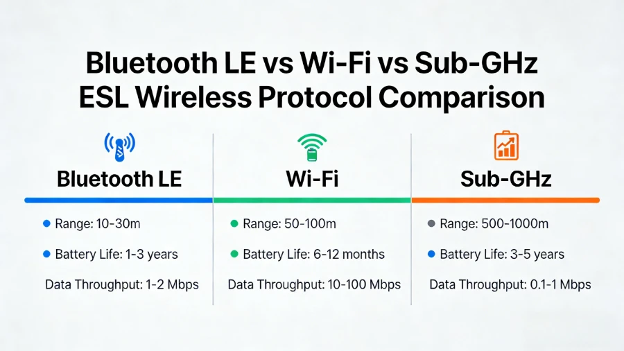 Bluetooth vs Wi - Fi vs Sub - GHz Электрон киштә ярлыгы