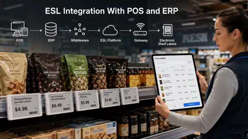 POS һәм ERP белән электрон киштә этикеткасы интеграциясе: API-лар, мәгълүмат ...